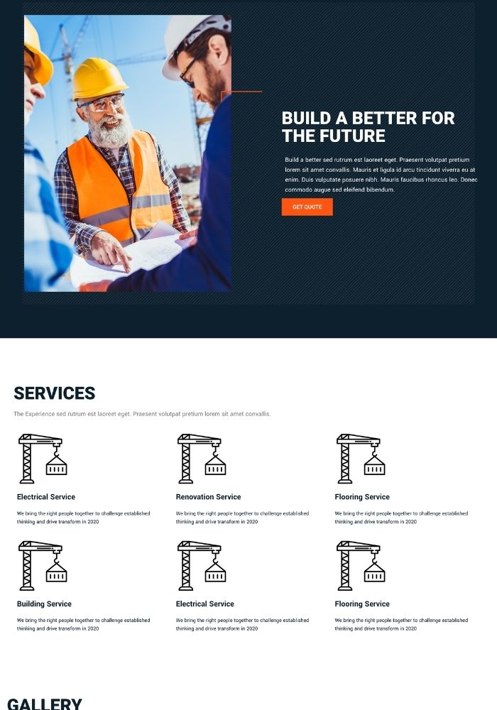 Corebuild – Construction Website