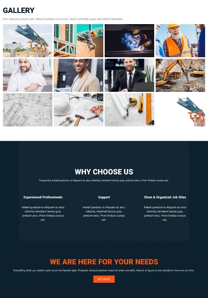 Corebuild – Construction Website