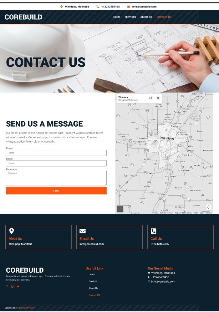 Corebuild – Construction Website