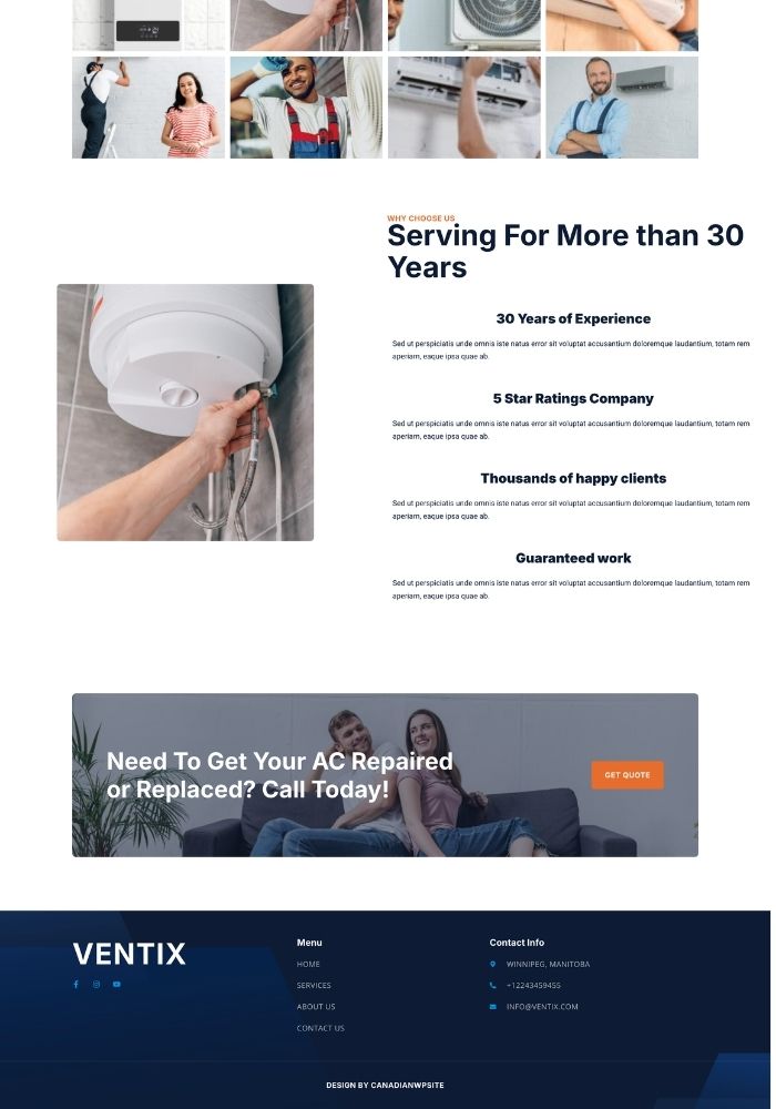 Ventix – HVAC Website