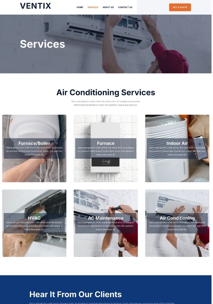Ventix – HVAC Website
