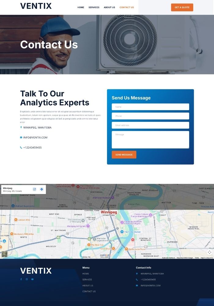 Ventix – HVAC Website