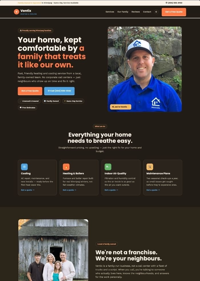 Custom AI Website