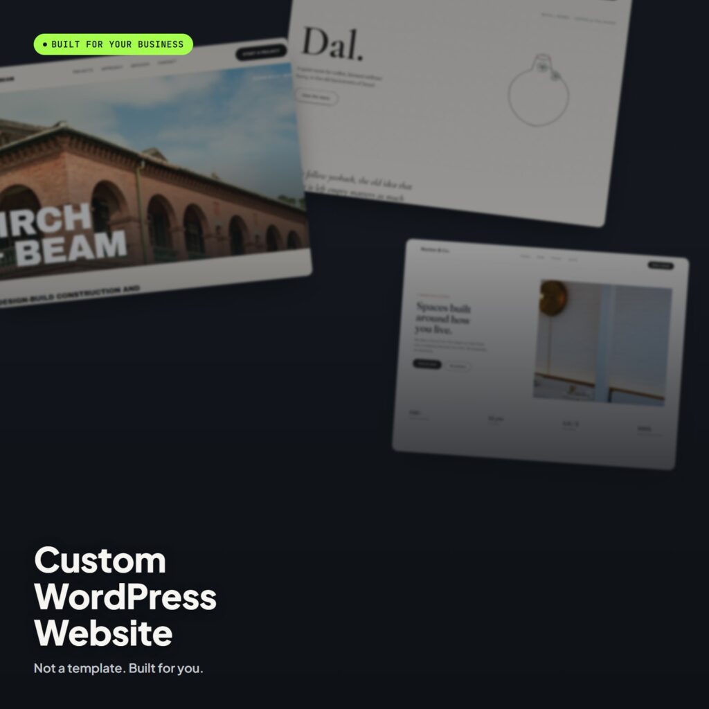 Custom WordPress Website